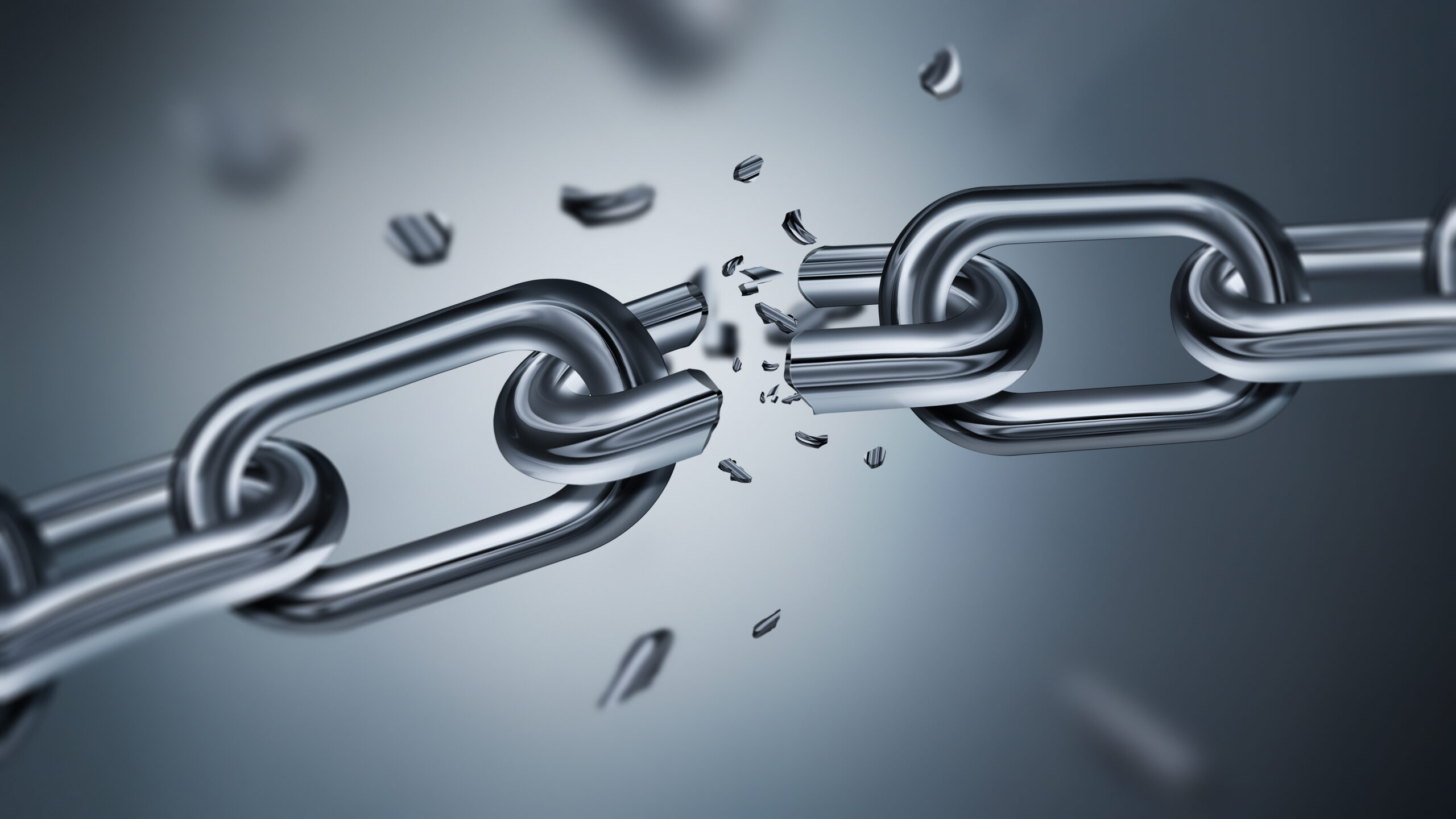 lease break represented by A breaking metal chain concept (freedom-image-d-realistic-design)
