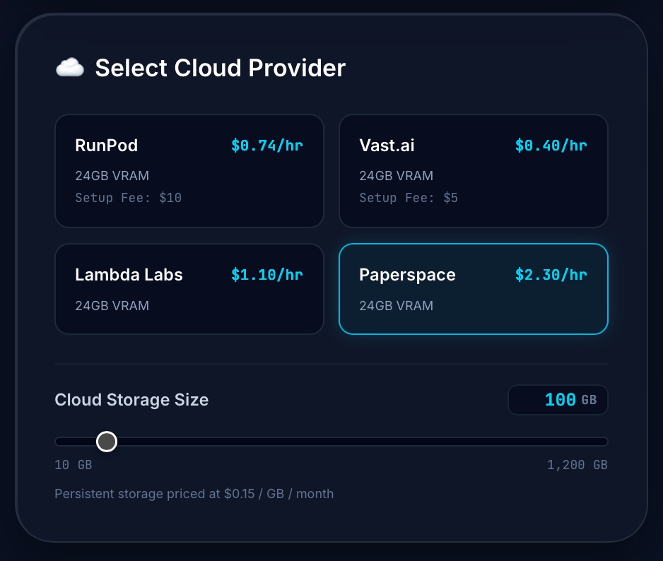 Select Cloud Provider