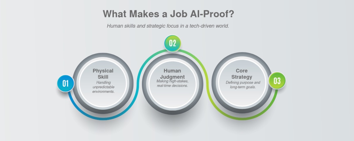 Infographic: What Actually Makes a Job "AI-Proof"?I’ve realized that the term "AI-proof" is a bit of a tricky one