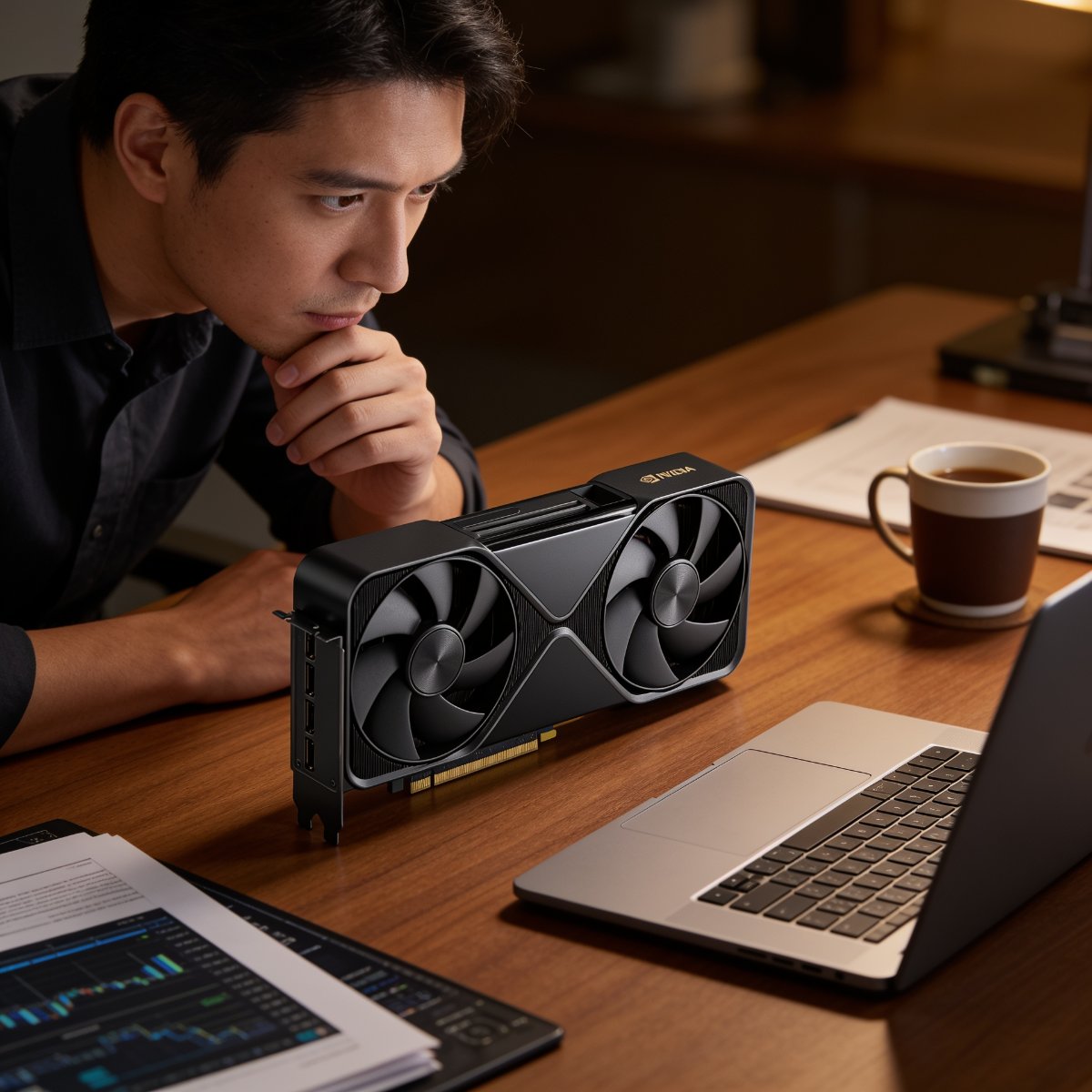 Engineer checking GPU Specs